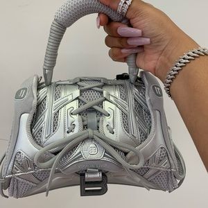 Balenciaga
Sneakerhead Hourglass Metallic Top Handle Bag NWT’S
